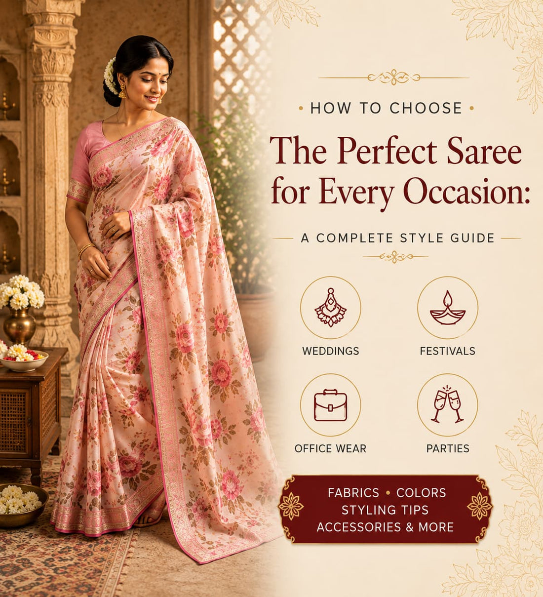 How to Choose the Perfect Saree for Every Occasion: A Complete Style Guide